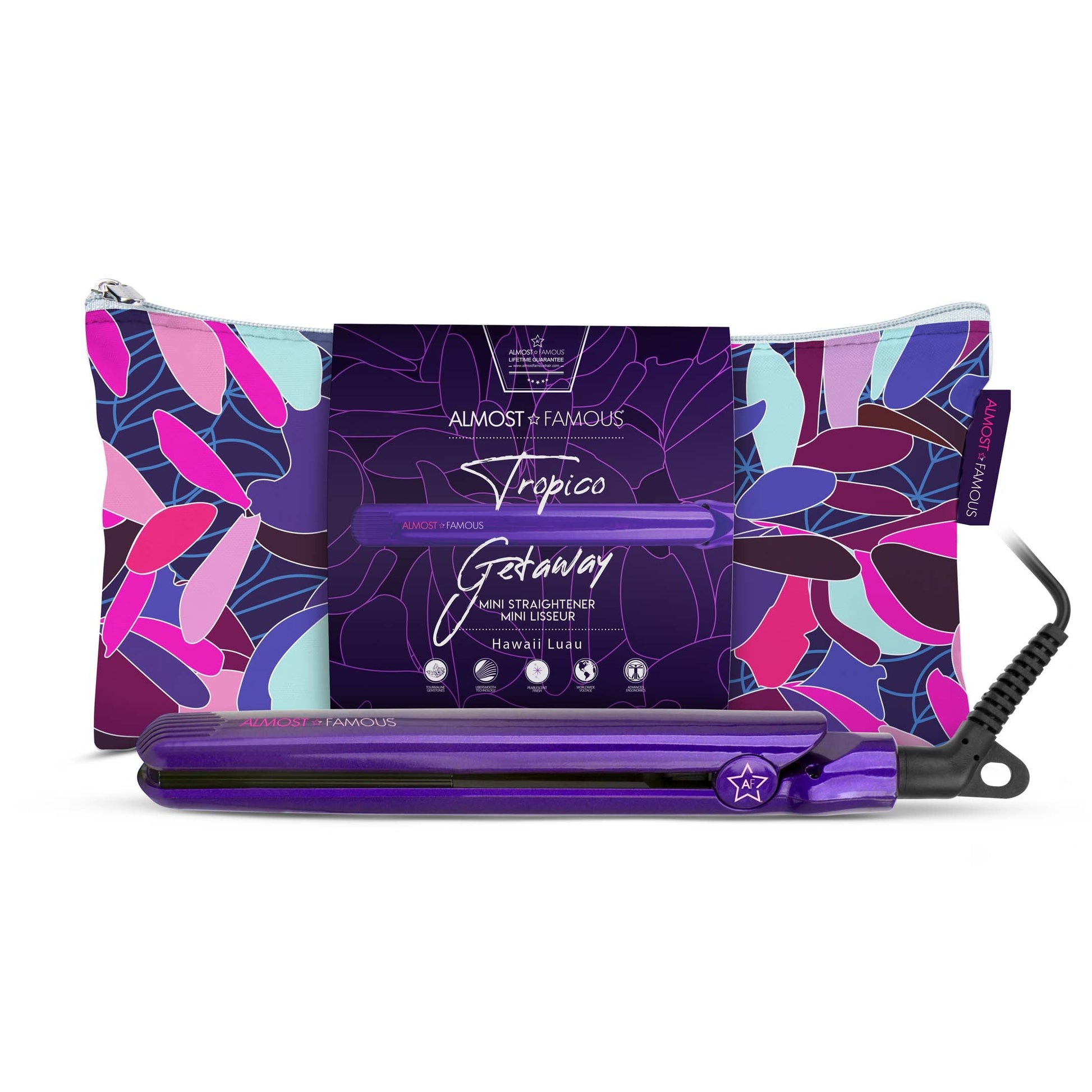 Tropico Getaway 0.5" Flat Iron with Travel Bag-1