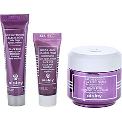 Black Rose Set: Black Rose Skin Infusion Cream 1.6oz + Black Rose Cream Mask 0.34oz + Black Rose Beautifying Emulsion 0.5oz --3pcs