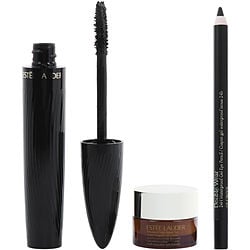 High Powered Eyes Set: Advanced Night Repair Eye Supercharged Gel-creme 5ml/0.17oz + Double Wear Waterproof Eye Pencil 8g/0.28oz + Turbo Lash Mascara # 01 Black 8ml/0.27oz --3pcs