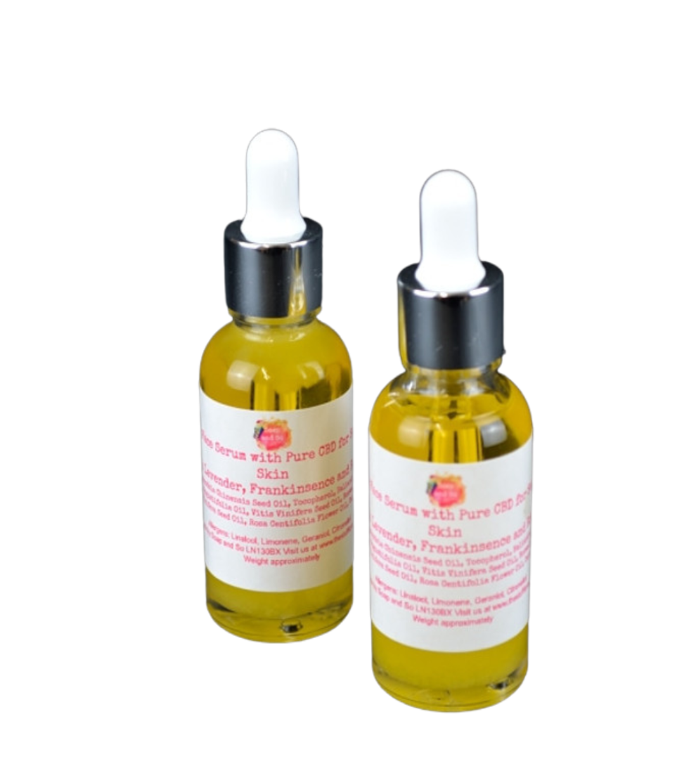 Luxury 100% Natural Face Serum for Oily Skin with Grape Seed Oil and Vitamin E with Rosemary and Peppermint Oil-0