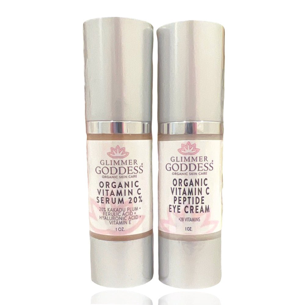 Let's Get Glowing! Organic Vitamin C Serum + Vitamin C Eye Cream-0