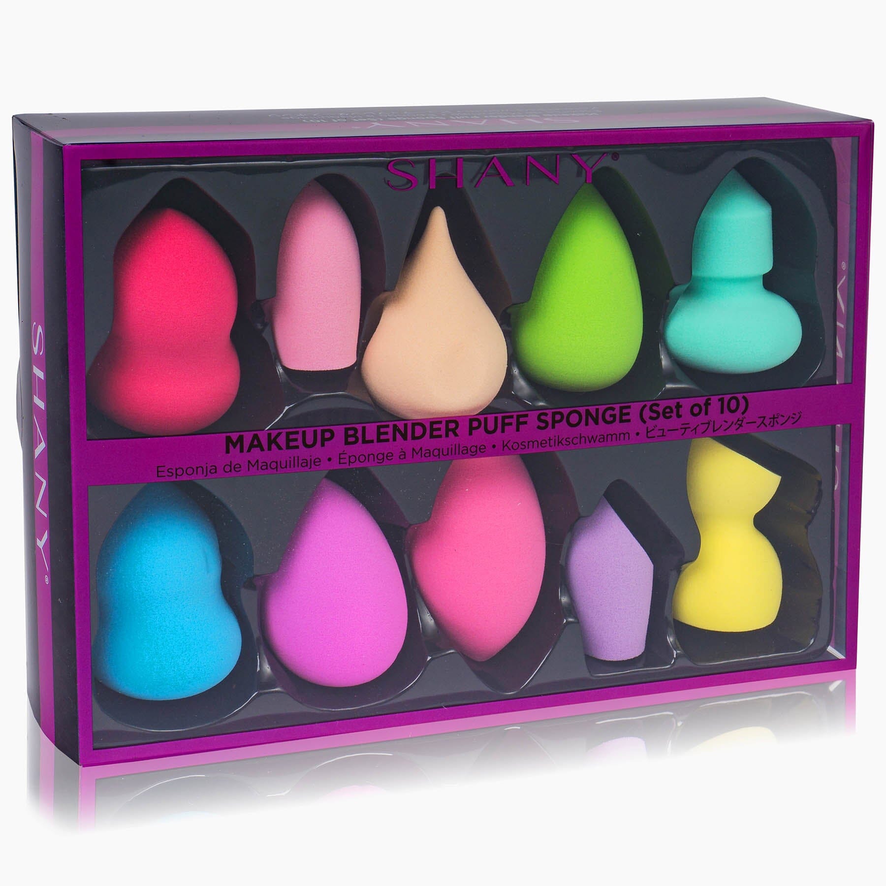 Makeup Blender Puff Sponge Set of 10 Latex-free Sponges-1