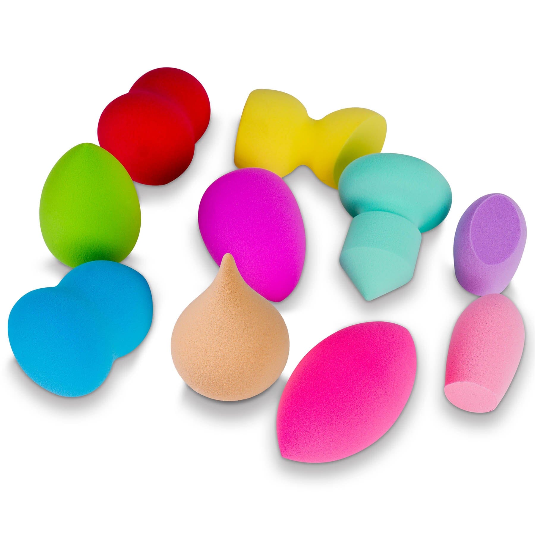 Makeup Blender Puff Sponge Set of 10 Latex-free Sponges-4