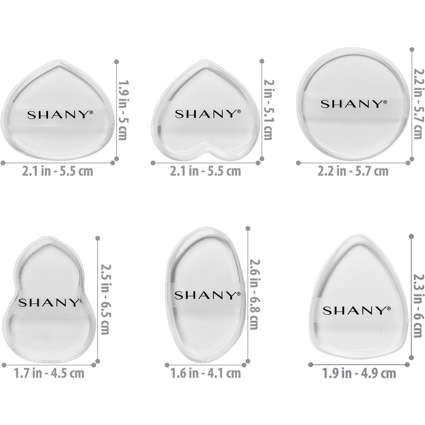 Stay Jelly Silicone Makeup Sponge Set of 6-3